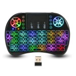 Mini RGB Colorful Wireless Keyboard Remote