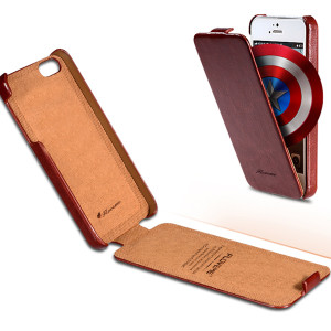 Floveme Leather Flip Case Cover for Iphone 6s Plus