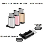 Micro USB Male to USB-C Female Adapter