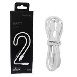 Treqa CA-8075 Type-C σε Type-C  Charging Cable 2m