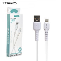 Treqa Καλώδιο Φόρτισης USB 2 σε Lightning 1m Λευκό