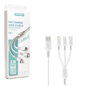 Treqa Universal 3 in1 USB Charging Cable