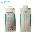 Xipin Καλώδιο Φόρτισης Type-C σε Type-C  120mm Λευκό