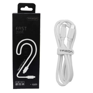 Treqa CA-8075 Type-C σε Type-C  Charging Cable 2m