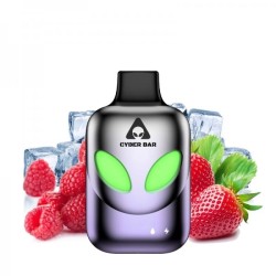 Cyber Bar Disposable Vape AL8000 Strawberry Raspberry Ice