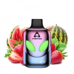 Cyber Bar Disposable Vape AL8000 Strawberry with Watermelon