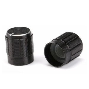 Aluminum alloy potentiometer knob rotation switch volume control black