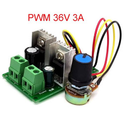 Ρυθμιστής στροφών μοτέρ και ταχύτητας PWM 12V-36V 3A