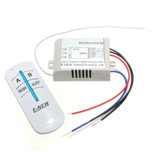 Wireless ON/OFF 220V 1-2-3-4 Ways Lamp Remote Control Switch