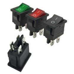 Toggle Rocker Switch KCD1-4  250V 10A 4 Pin