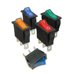 Red Lamp ON-OFF Rocker Switches AC 16A/250V