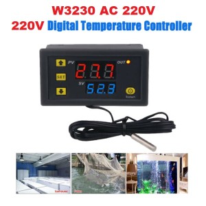 W3230 LED Digital Temperature Controller Switch AC 220V