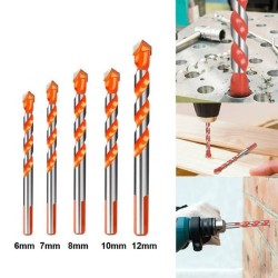 Drill Bits Ceramic Wall Tile Marble Glass Punching Set 5pcs