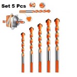 Drill Bits Ceramic Wall Tile Marble Glass Punching Set 5pcs