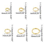 Μεταλλικός Κρίκος για Κόσμημα Χρώμα Χρυσός Σετ 970 τμχ
