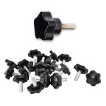 Knobs With Star-Shaped Head And Male Thread M6 - M8