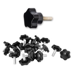 Knobs With Star-Shaped Head And Male Thread M6 - M8