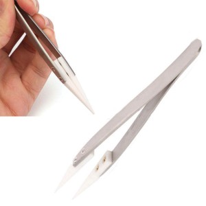Ceramic Tipped Stainless Steel Tweezer
