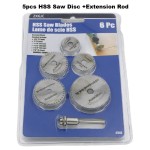 ​Kit 6Pcs Power Tools Cutting Discs Mandrel Circular Saw HSS Rotary
