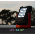 23 LED White Working Flashlight Magnetic Hook Hanging
