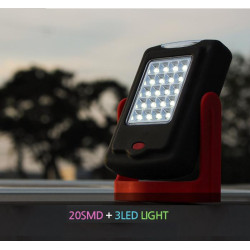 Φακό εργασίας με 23 LED 20 και 3 LED Μαγνητικός και γάντζος