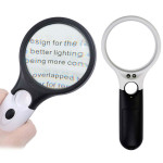 Handheld Magnifying Glass Reading 75mm 3 LED Light