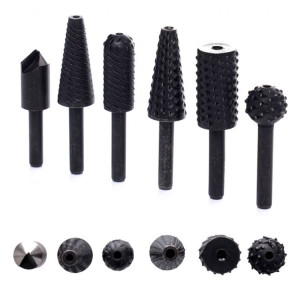 Drill Bit Cutters Files And Rasp for Metal - Wood Set 6pcs