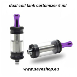 Dual coil tank cartomizer  6ml