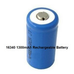 16340 CR123A 1300 mAh 3.7V Li-ion Lithium Battery