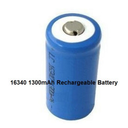 16340 CR123A 1300 mAh 3.7V Li-ion Lithium Battery