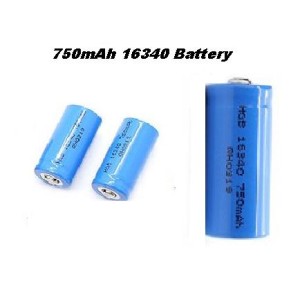 Original 16340 Li-ion 3.7V 750mAh Battery