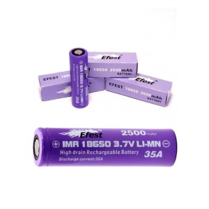 Επαναφορτιζόμενη μπαταριά Efest IMR18650 2500mah 35Amps