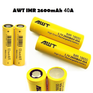 AWT IMR 2600mAh 3.7V 18650 Li-ion Battery