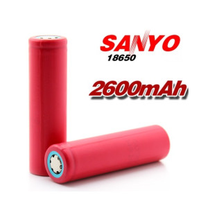Sanyo 18650 3.7V 2600 mAh Rechargeable Battery