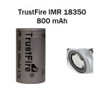 TrustFire IMR 18350 800mAh Battery Flat top