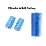 Original 16340 Li-ion 3.7V 750mAh Battery