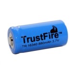 Trustfire 16340 CR123A 880 mAh 3.7V Li-ion Lithium